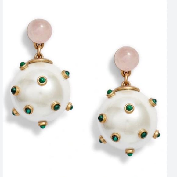 Tory Burch Jewelry - Tory Burch Stone Studded Drop Earrings